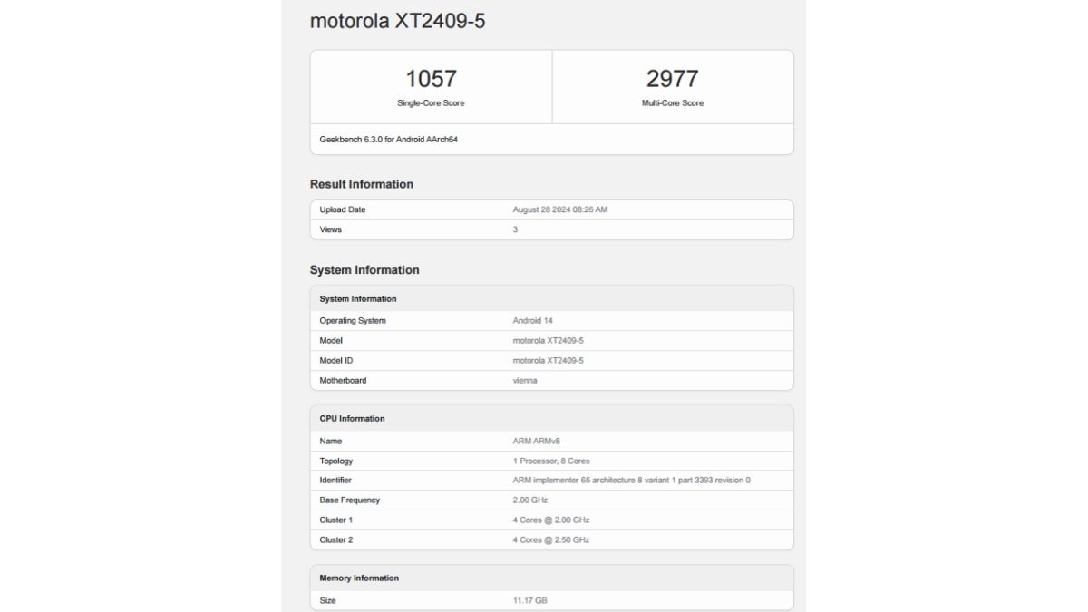 motorola s50 geekbench inline Motorola S50 geekbench